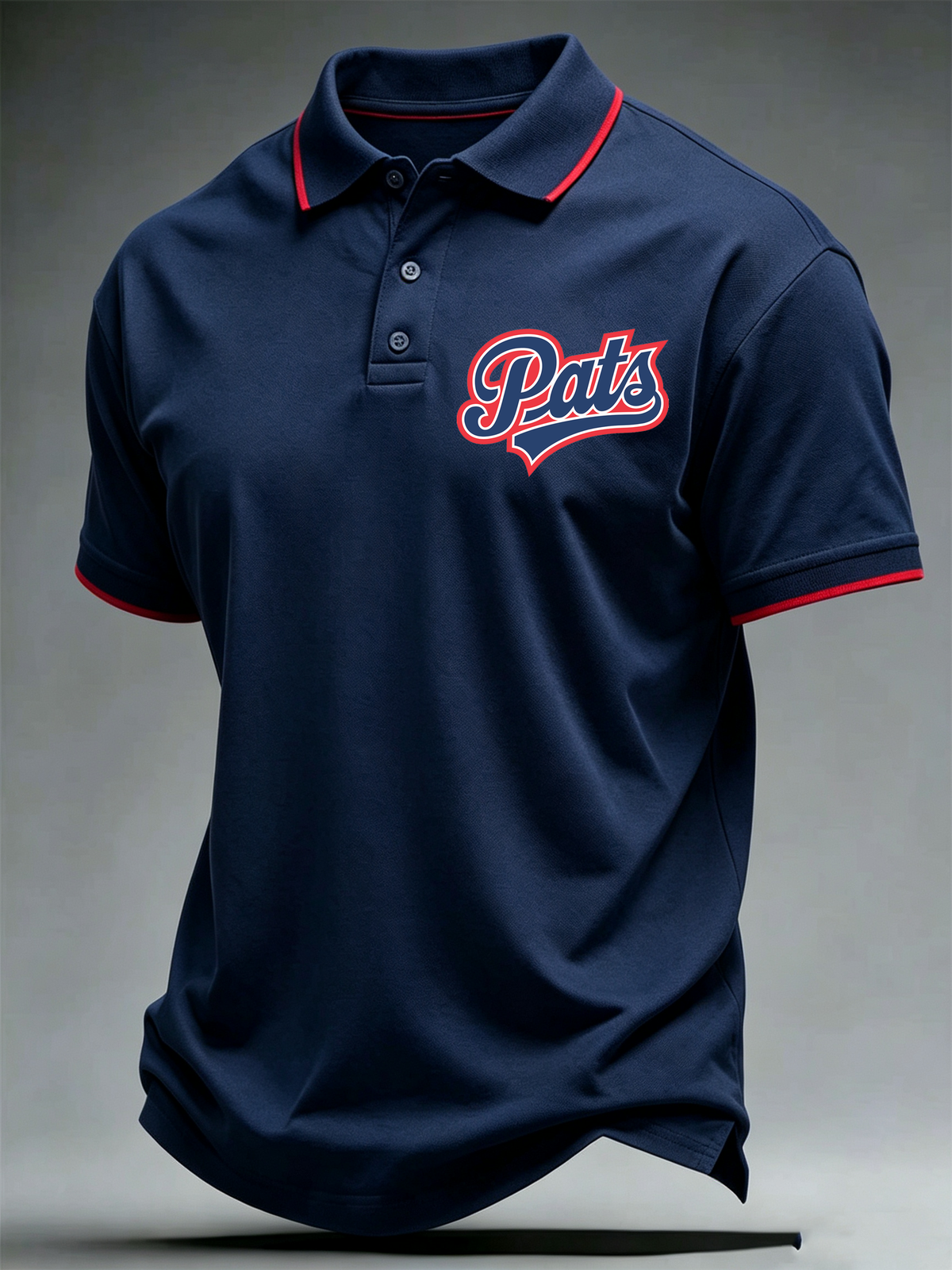 Men's Football Print Polo Shirt