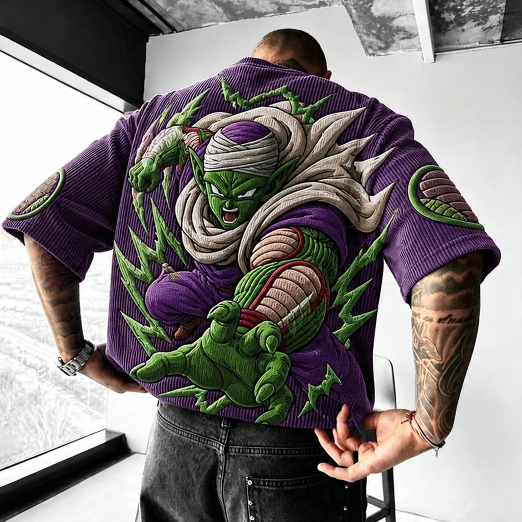 Unisex Anime-Style Retro Oversized T-Shirt