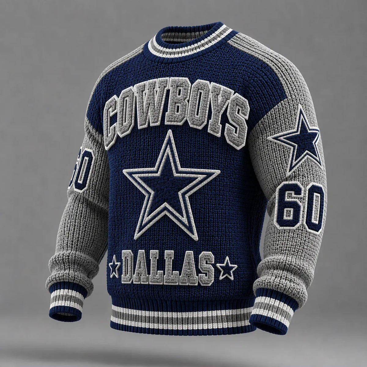 Men's Star Graphic Chunky Knit Sweater