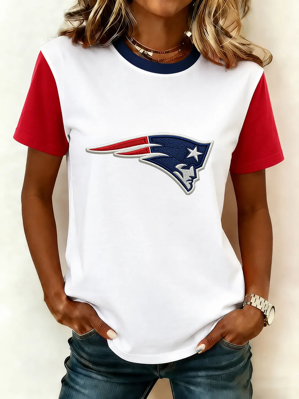 Women's Football Print T-Shirt