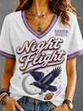 Women's Football Fan V-Neck T-Shirt