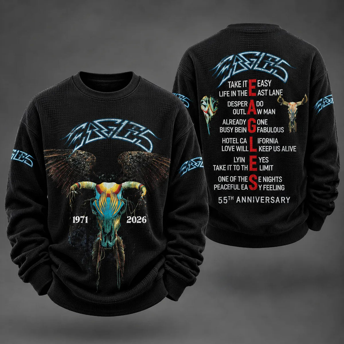 Men's Music Graphic Crewneck Sweatshirt