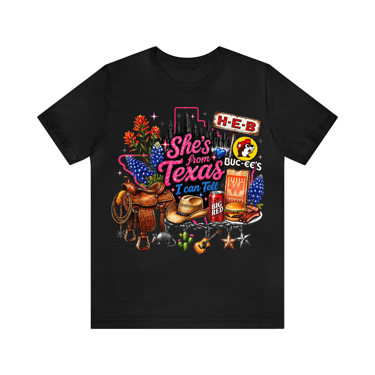 She's from Texas I Can Tell State Pride Girls  T-Shirt