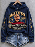 Women's Casual Commemorative Printed Sweatshirt