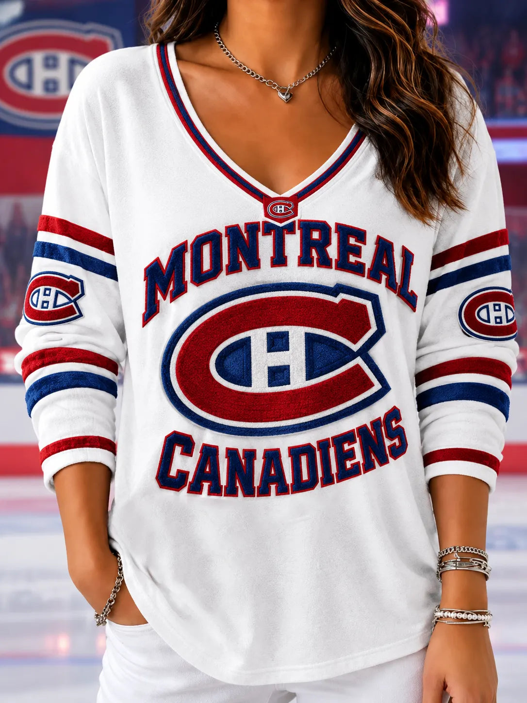 Women's Ice Hockey Print Top