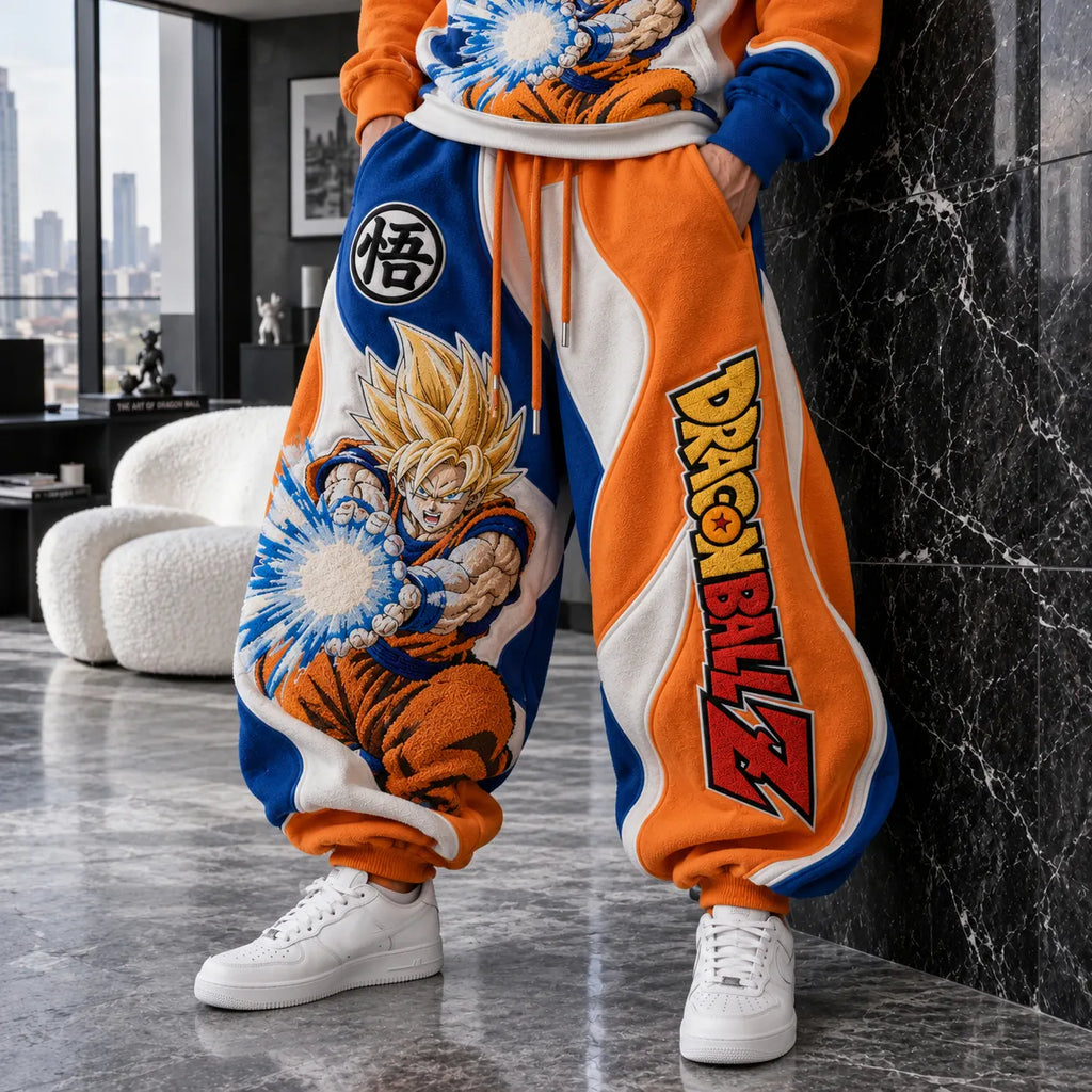 Unisex Loose-fit Casual Lantern-style Sweatpants