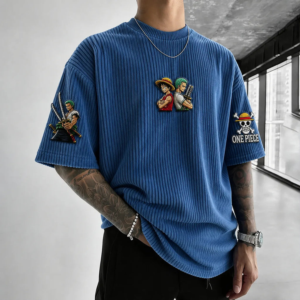 Unisex Anime-Style Retro Oversized T-Shirt
