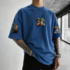 Unisex Anime-Style Retro Oversized T-Shirt