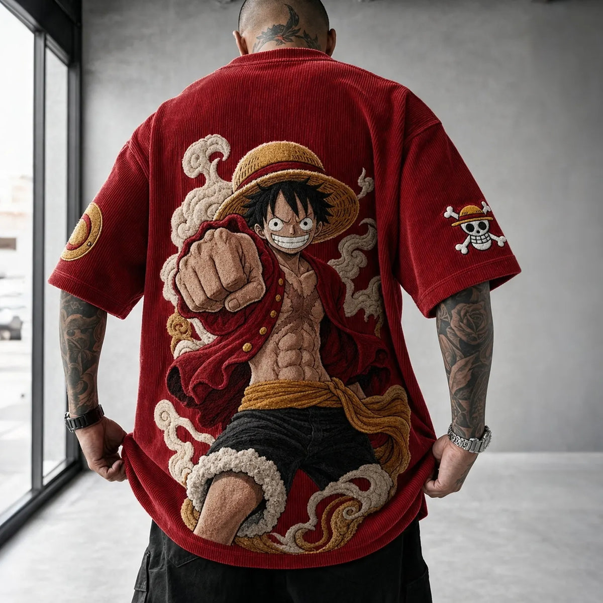 Unisex Anime-Style Retro Oversized T-Shirt