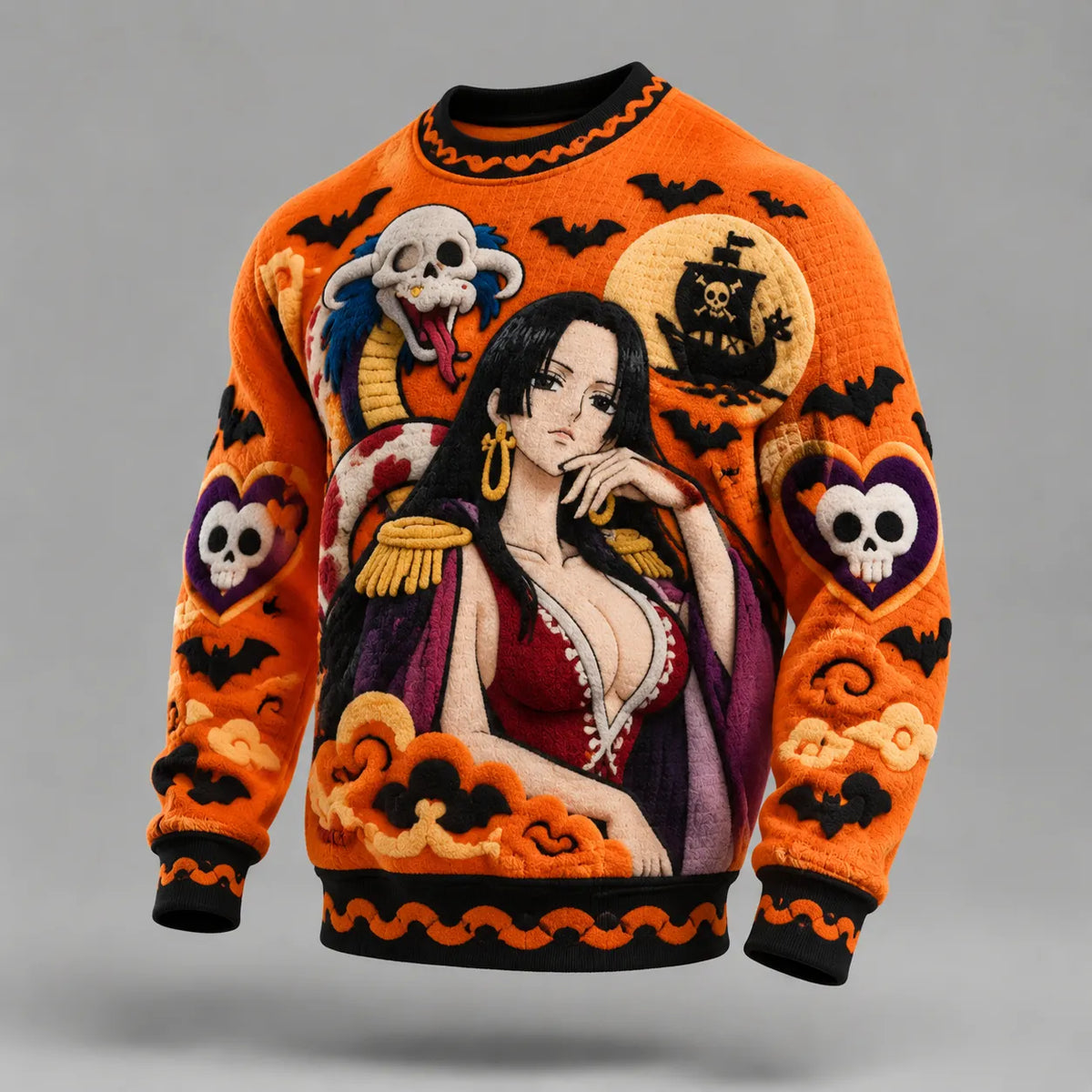 Anime Character Graphic Knitted Pullover Sweater