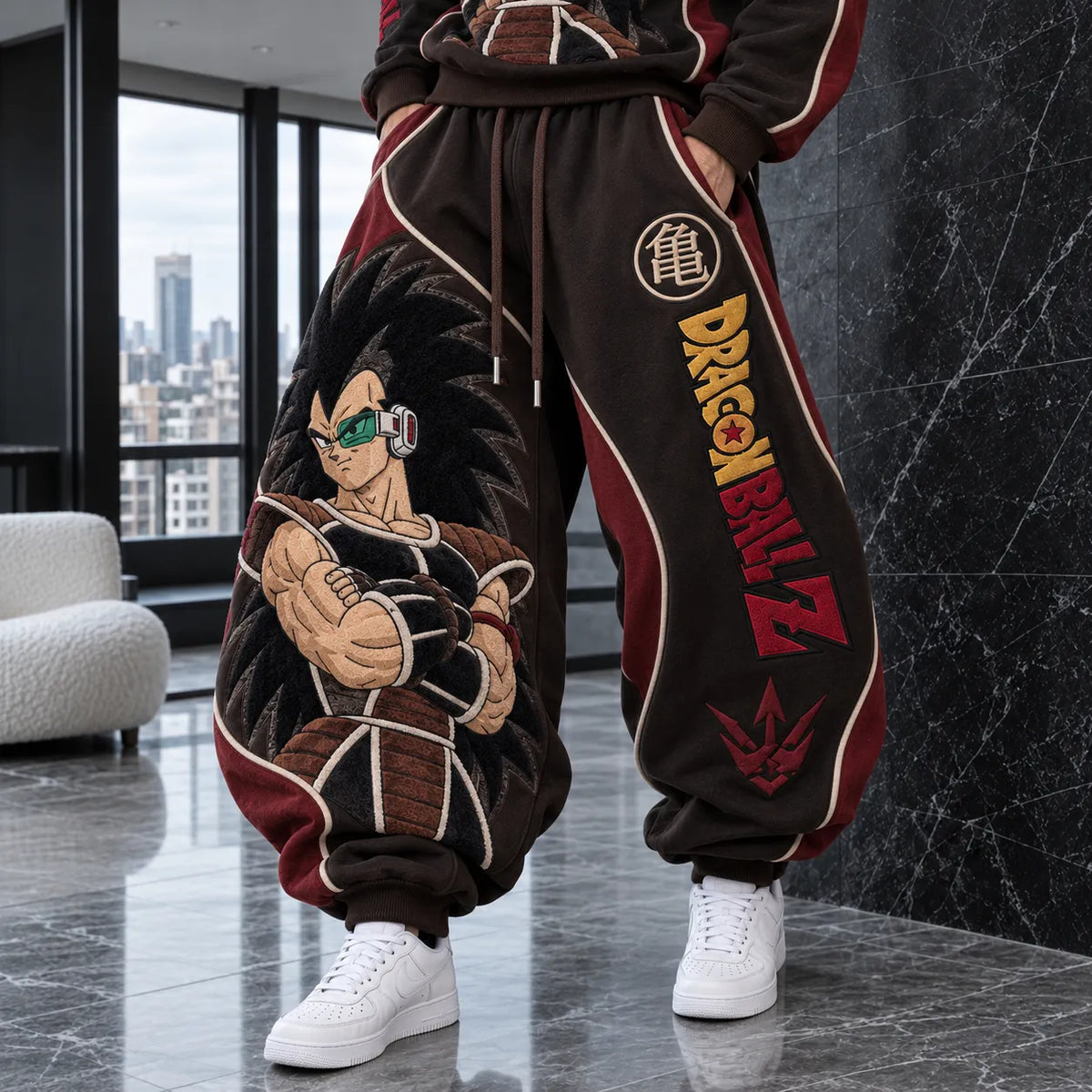Unisex Loose-fit Casual Lantern-style Sweatpants