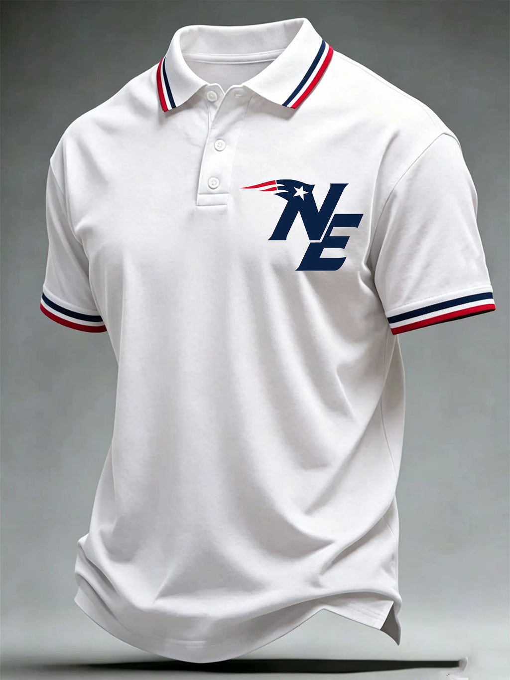 Men's Football Print Polo Shirt