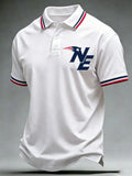 Men's Football Print Polo Shirt