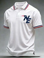 Men's Football Print Polo Shirt