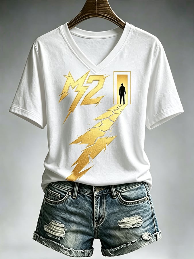 Women's Music Tour Print Casual T-shirt