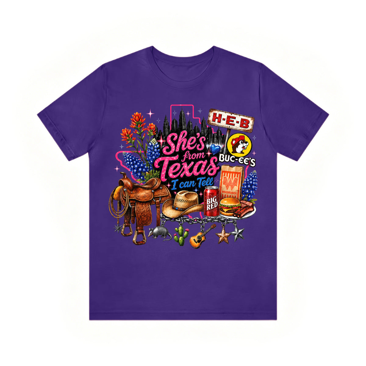 She's from Texas I Can Tell State Pride Girls  T-Shirt