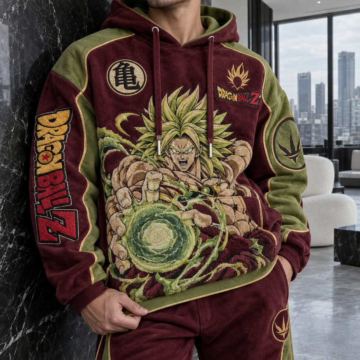 Unisex Oversized Casual Anime-print Hoodie