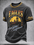 Men's Music Print T‐Shirt