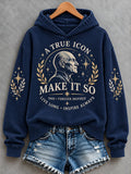 Women's Make It So Print Casual Sweatshirt
