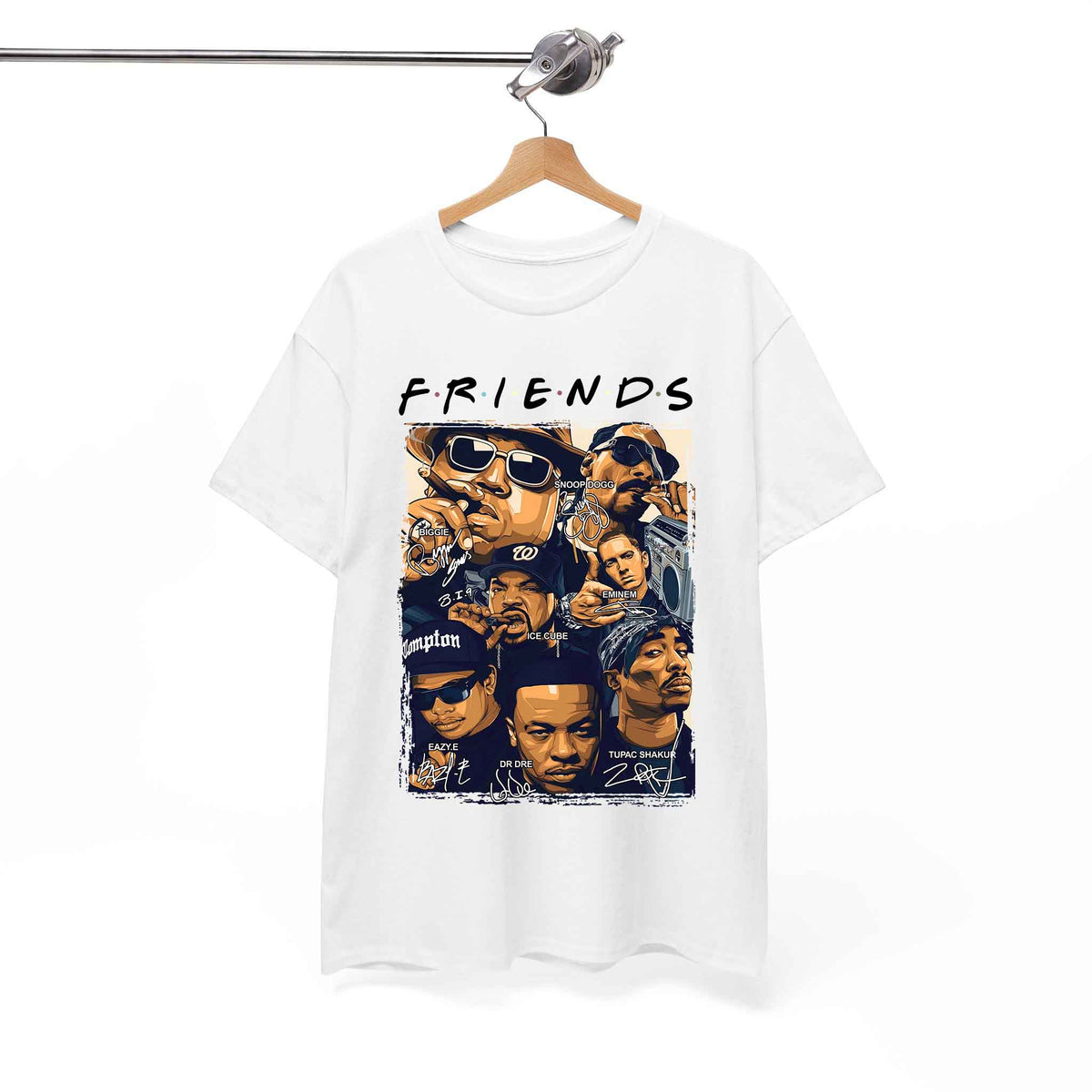 Rapper All Star Friends Funny Hip Hop T-shirt