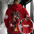 Unisex Oversized Casual Anime-print Corduroy Hoodie