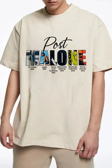 Retro post malone shirt vintage 90s style shirt-Men