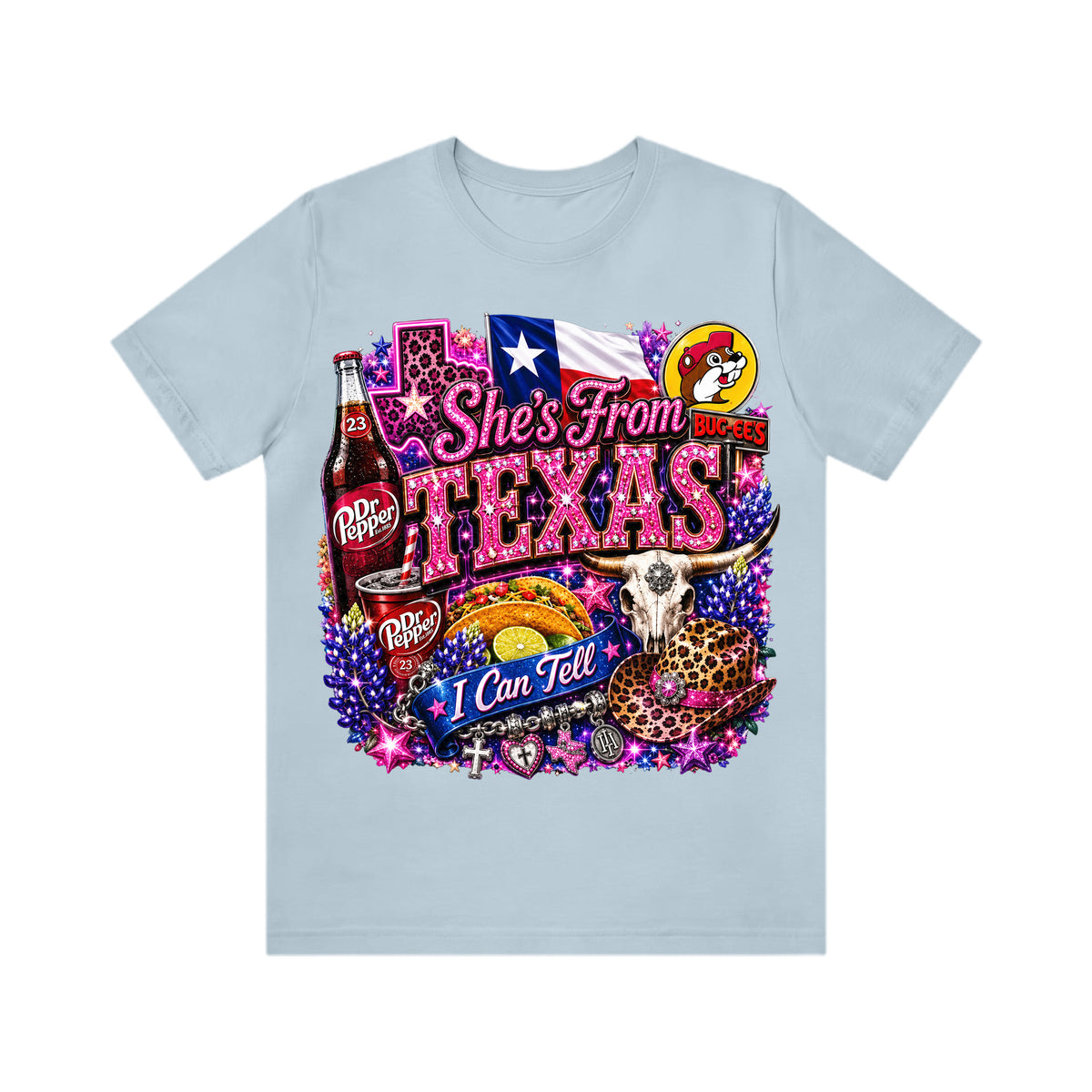 Shes from texas i can tell Unisex T-shirt