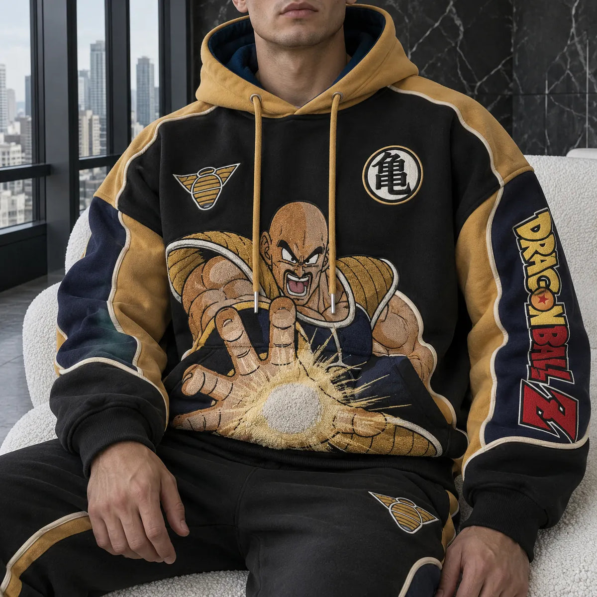 Unisex Oversized Casual Anime-print Hoodie