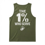 The 1% Who Serve” USMC Tank Top