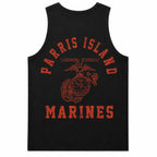 Menswear Soft Outdoor Fabric Parris Island Marines Tank Top
