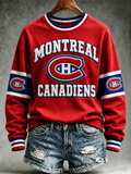 Women's Ice Hockey Print Sweatshirt