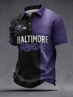 Men's Football   Print Polo Shirt
