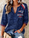 Women's Football V-Neck Top