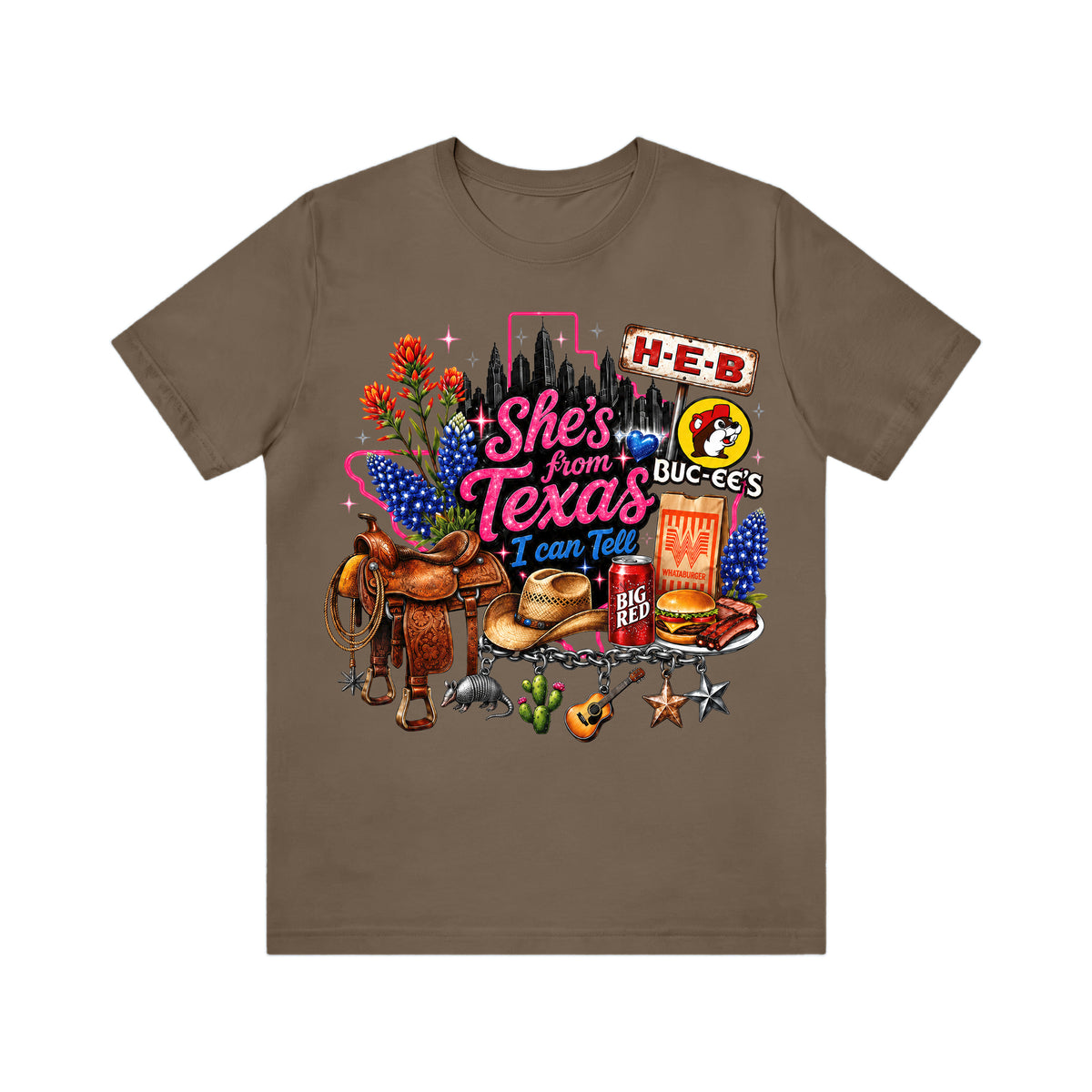 She's from Texas I Can Tell State Pride Girls  T-Shirt
