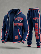 Unisex Casual Football Print Hoodies Set