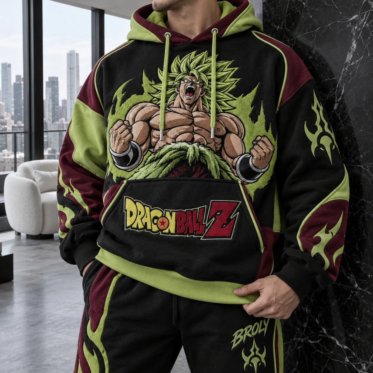 Unisex Oversized Casual Anime-print Hoodie