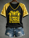 Women's Music Tour Print Casual T-shirt