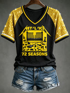 Women's Music Tour Print Casual T-shirt