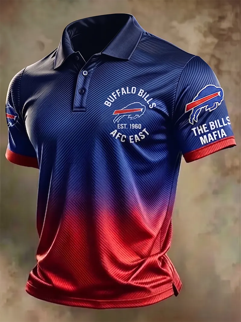 Men's Football Team Short-Sleeve Polo Shirt