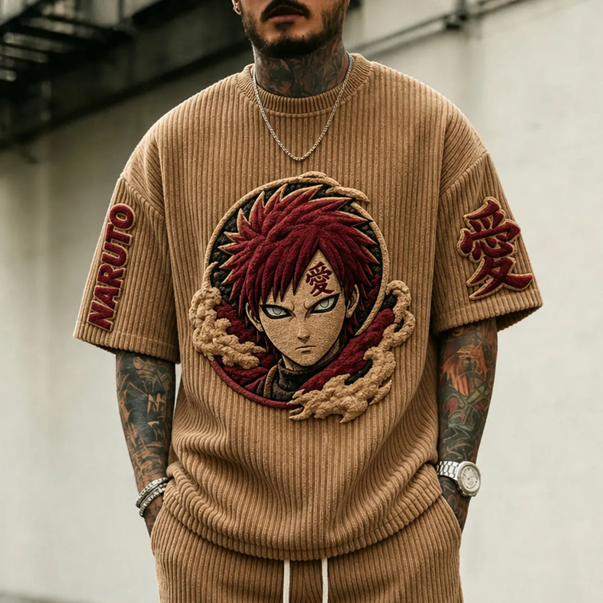 Unisex Anime-Style Retro Oversized T-Shirt