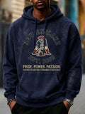 Men's Football Print Sweatershirt