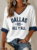 Women's Casual Football T-Shirt