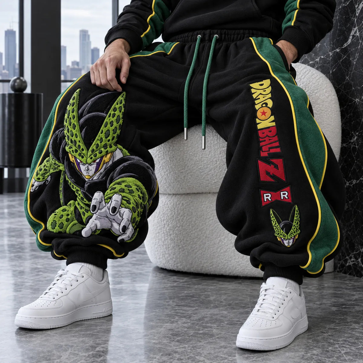 Unisex Loose-fit Casual Lantern-style Sweatpants