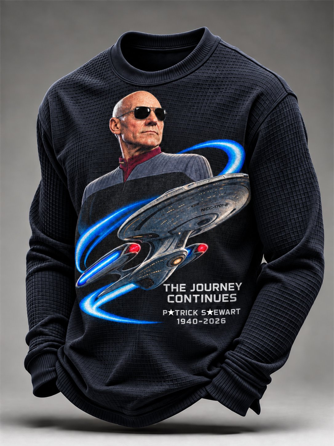 Men's Casual Commemorative Printed Long-Sleeve T-Shirt