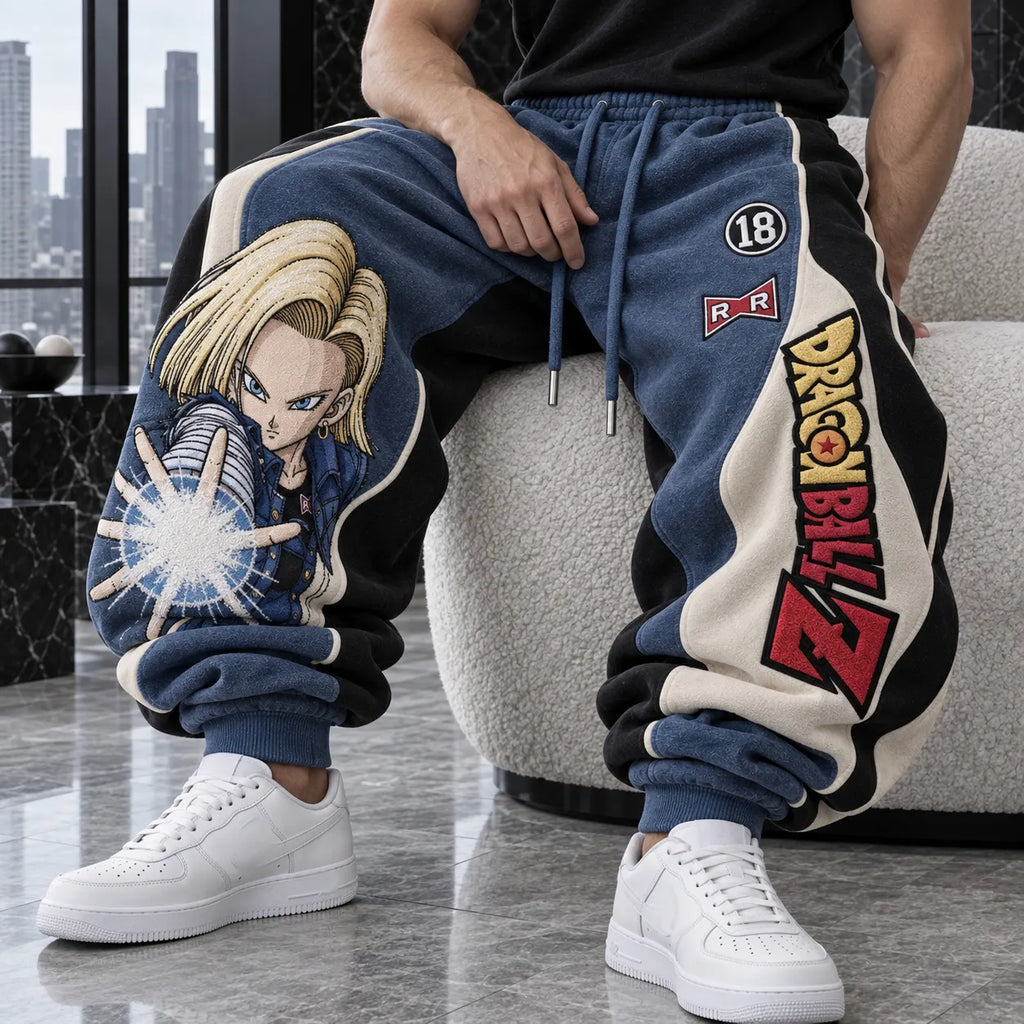 Unisex Loose-fit Casual Lantern-style Sweatpants