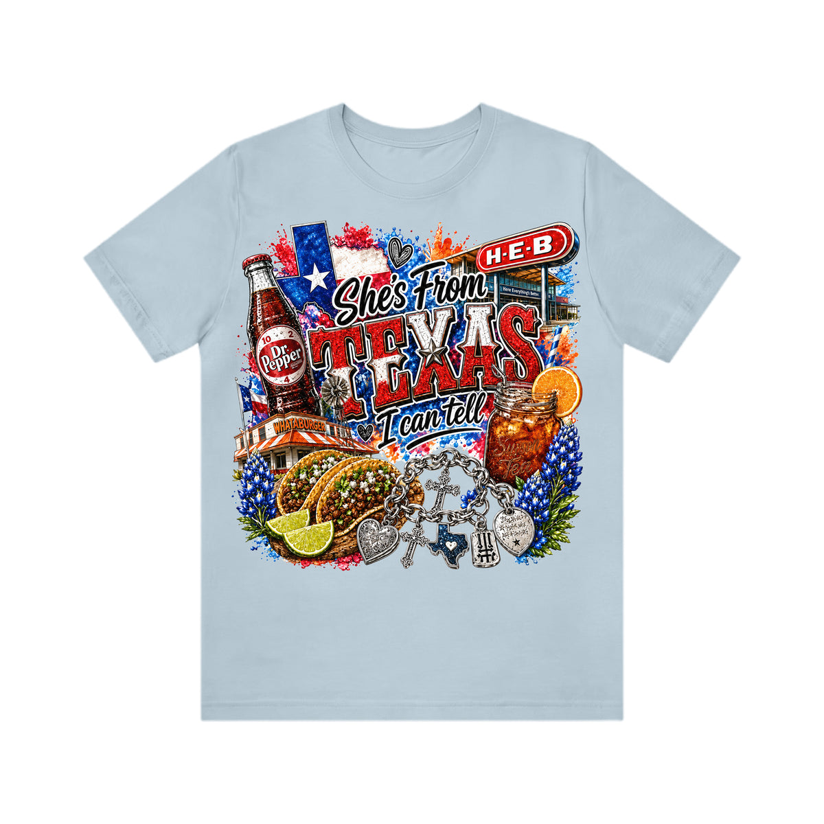 Shes from texas i can tell Unisex T-shirt