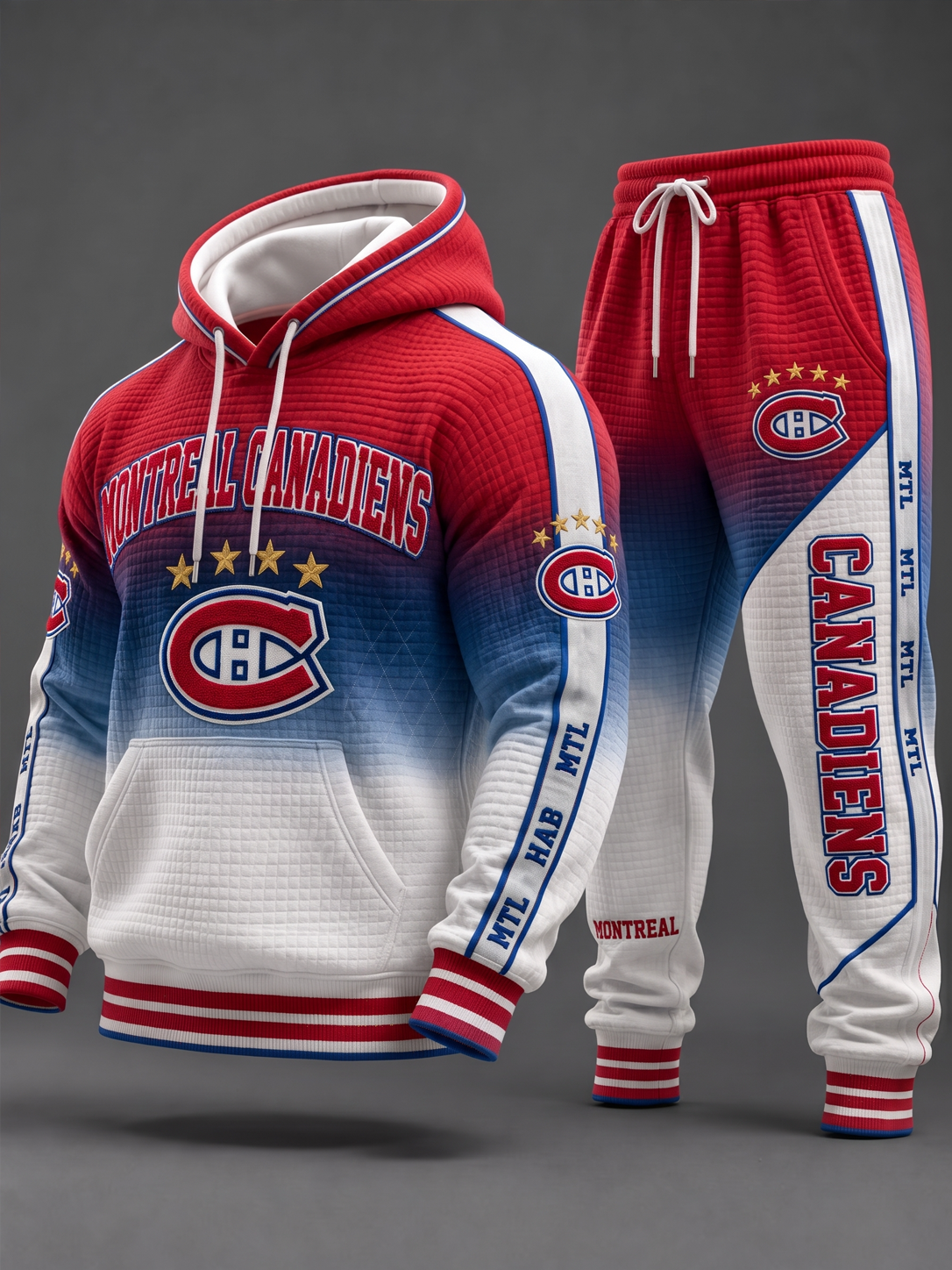 Men's Hockey Hooded And Sweatpants Set