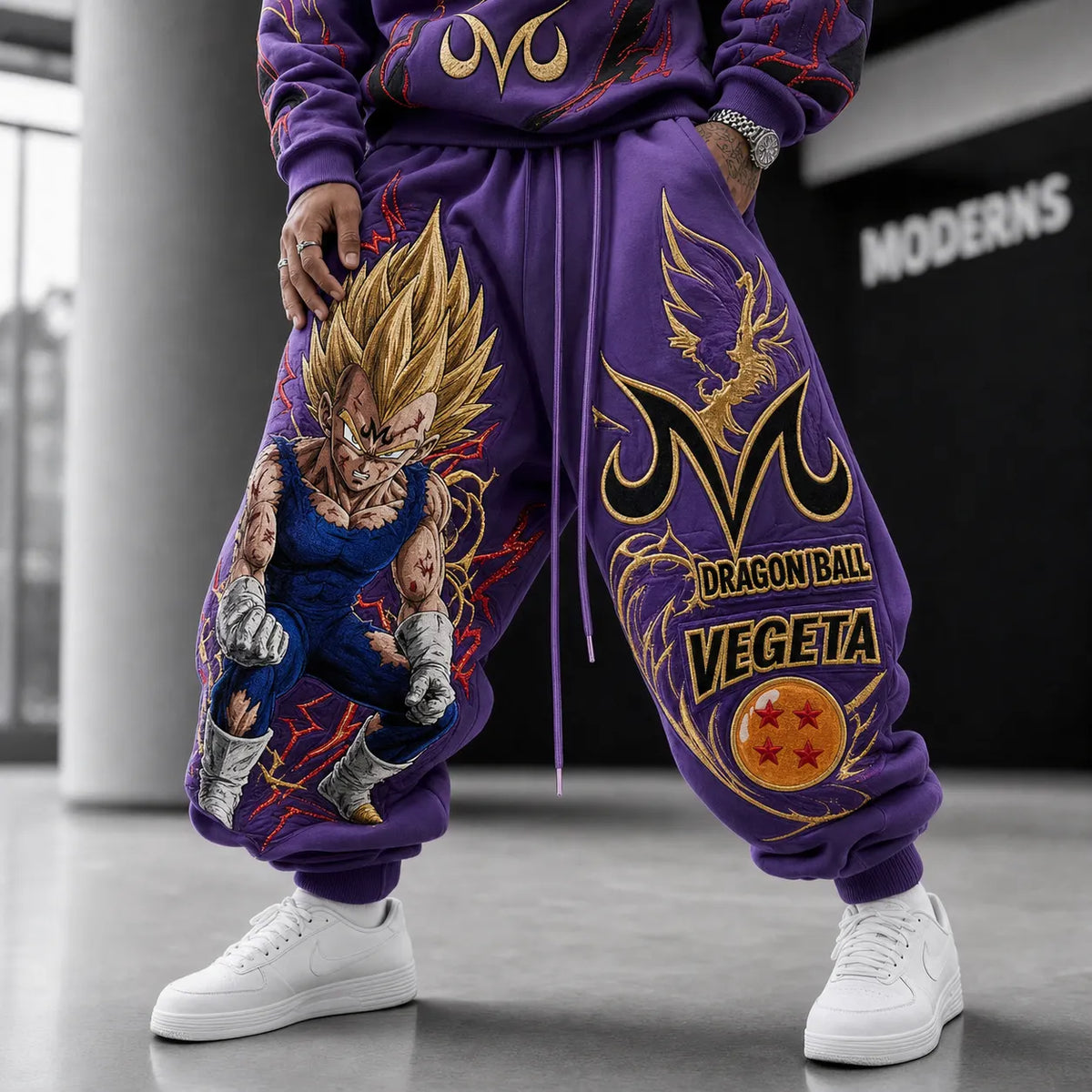 Anime-print Sweatpants