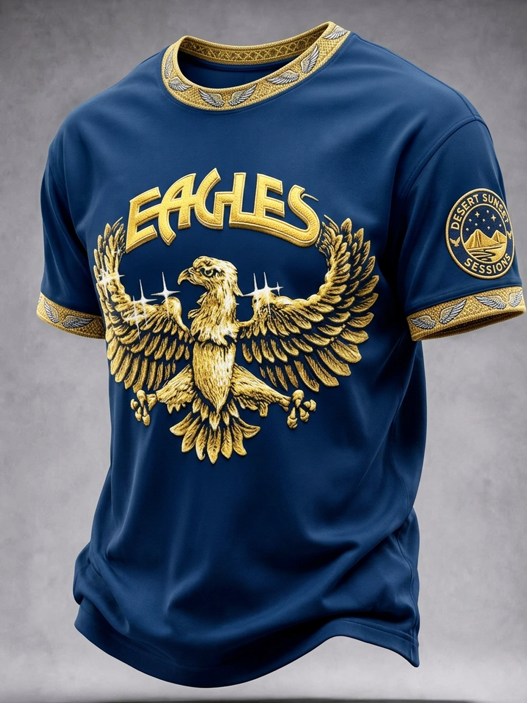 Men's Music Print T‐Shirt