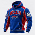 Rugby-print Hooded Sweatshirt